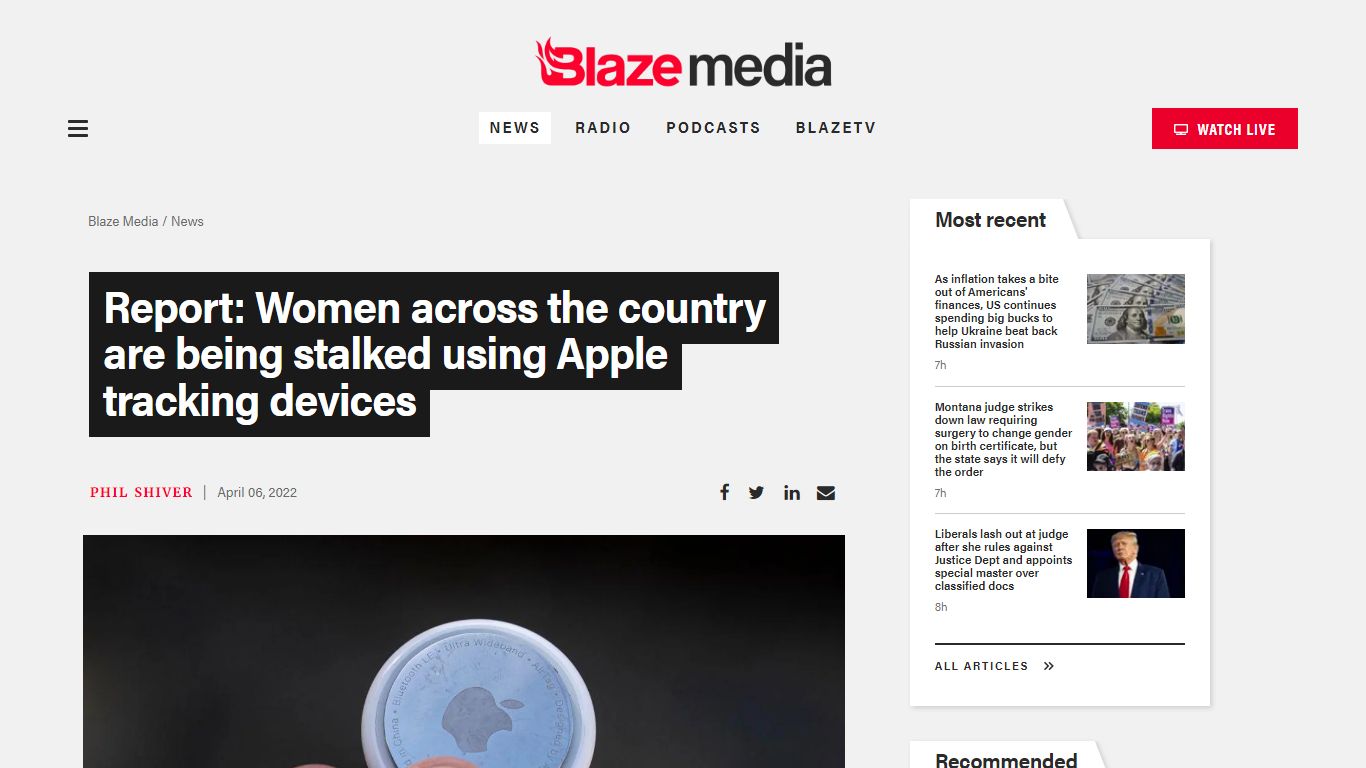 Report: Women across the country are being stalked using Apple tracking ...